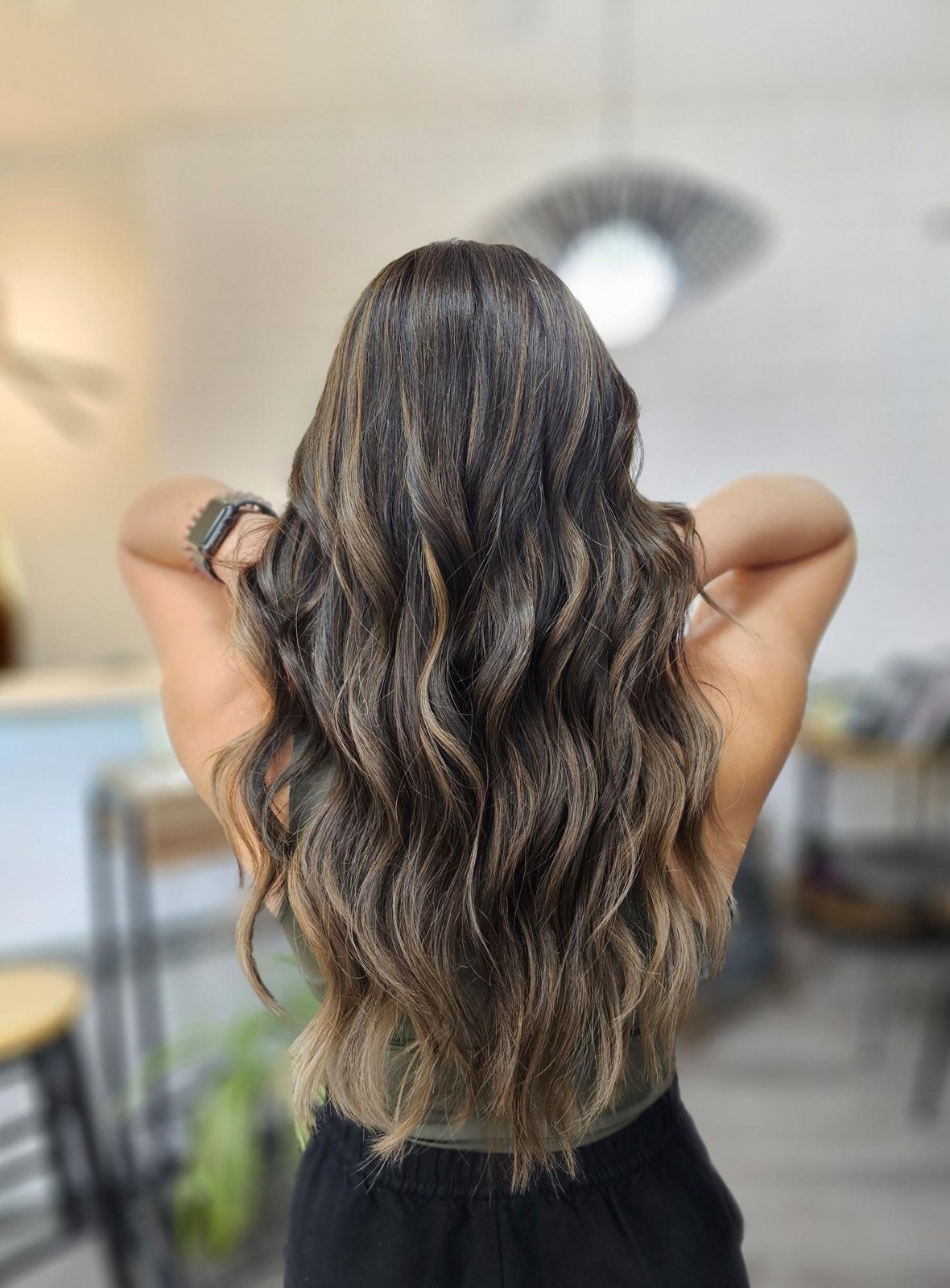 Soft, flowing balayage created by Mimi